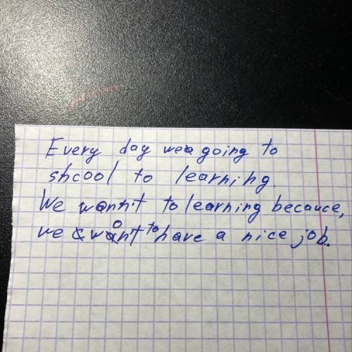 Сочинение по на тему: «why we go to school? » ! 60 .