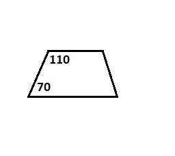 Кут при більшій основі рівнобічної трапеції дорівнює 110 чому дорівнює кут при меншій основі
