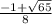 \frac{-1+\sqrt{65} }{8}