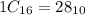 1C_{16} = 28_{10}