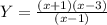 Y=\frac{(x+1)(x-3)}{(x-1)^}