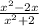 \frac{x {}^{2} - 2x}{x {}^{2} + 2 }