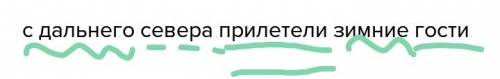 Разобрать по членам предложения с дальнего севера прилетели зимние гости