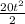 \frac{20t^{2} }{2}