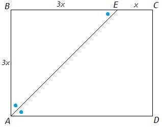 Срешением этой б прямоугольник абсд, биссектриса угла а пересекает сторону бс в точке е. отрезок бе