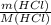 \frac{m(HCl)}{M(HCl)}