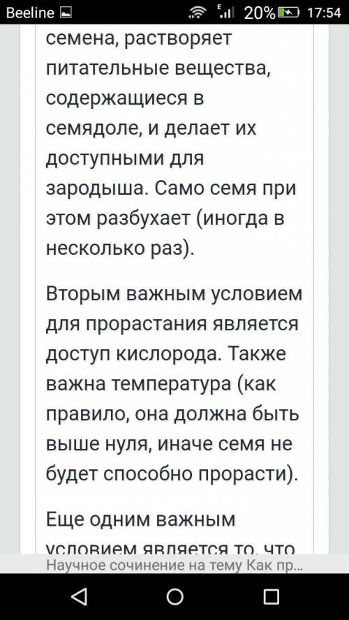 Написать сообщение о том, как правильно садить семена