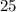 25% = 0.25 = \frac{1}{4}