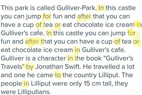 This park is called gulliver-park. in this castle you can jump for fun and after that you can have a