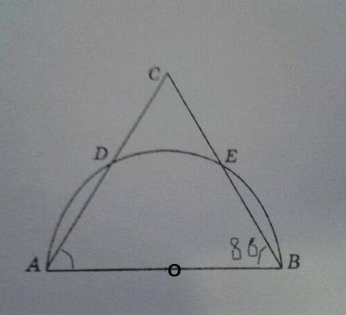 Умоляю еще кто нибудь на основі ав рівнобедреного трикутника abc як на діаметрі побудовано півколо з