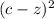 (c-z)^2