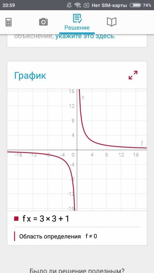 Построить график функции f(x)=3^3+1