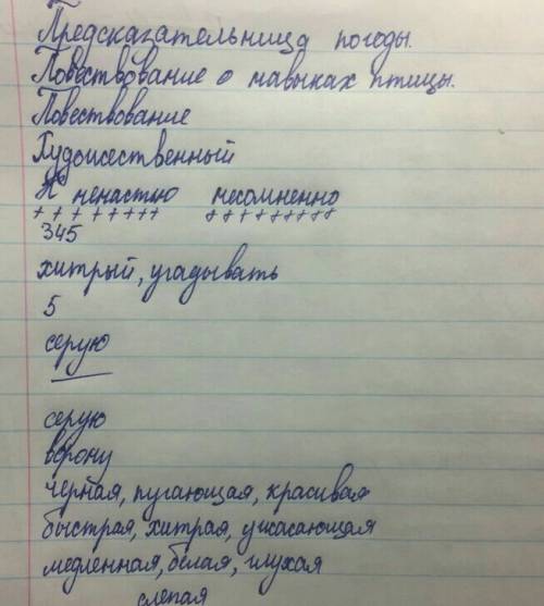 (1) кто не знает серую ворону? (2) но что эта птица может предсказывать погоду, наверное, не всем из