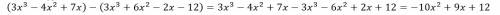 Найдите произведение коэффициентов многочлена (3x^3-4x^2++6x^2-2x-12) pojalusta pomogite s resheniya