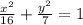 \frac{x^2}{16}+ \frac{y^2}{7}=1