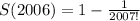 S(2006)=1-\frac{1}{2007!}