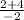 \frac{2+4}{-2}