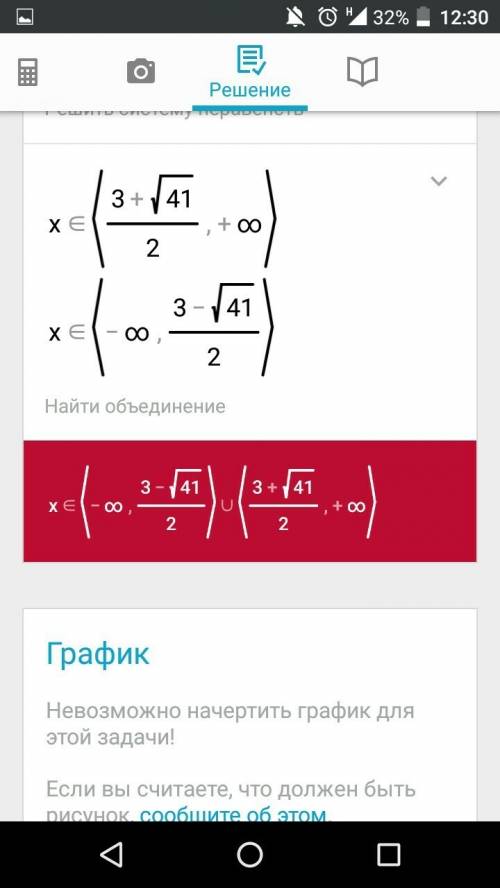 X² - 3x - 8 > 0 решите квадратное неравенство