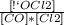 \frac{[СOCl2]}{[CO]*[Cl2]}