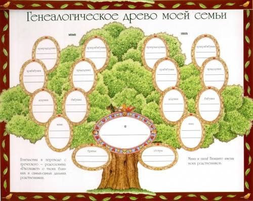 Составление собственного генеалогического дерева