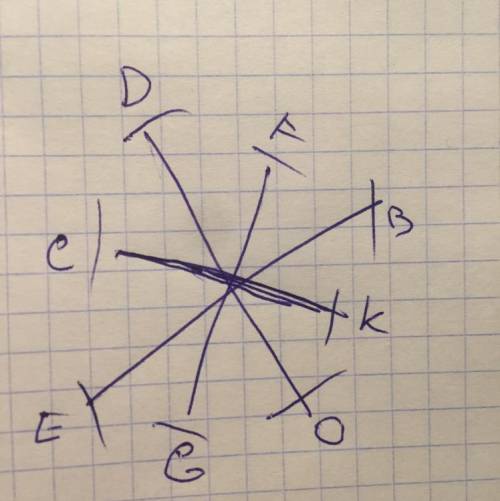 5пересекающихся отрезков для 5-ого класса. нарисуйте и сфоткайте