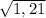 \sqrt{1,21}