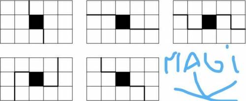 На клетчатой бумаге изобразите прямоугольник 3×5, из которого удален центральный квадрат. найдите ра