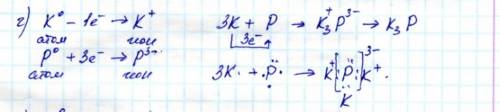 Нужно сделать ионную связь между kалием и фосфором, кремнием и фосфором