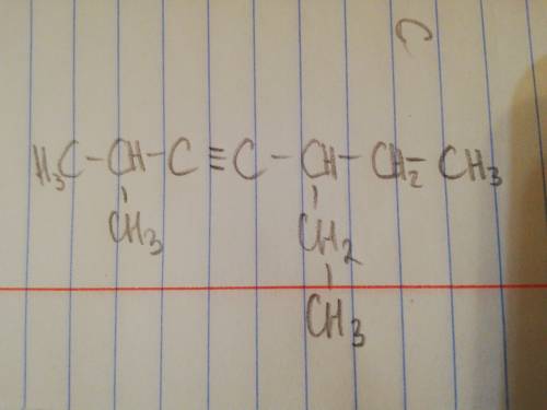 5-етил-2-метилгепт-3-ин напишите, , структурную формулу