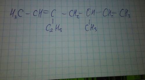 Составьте структурные формулы 5-метил-3-этилгептен-2