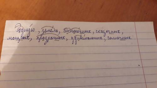 Родную, земель, бесконечных, сказочных,мощных, прозрачных, удивительных, солнечных. сделать орфограм