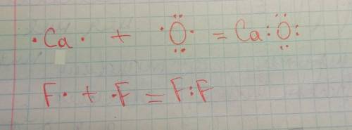 Изобразите электронную схему связи в следующих веществах : cao ; f2