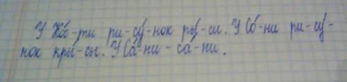 Укости рисунок рыси.у сони рисунок крысы. у сани-сани. все слова разделить на слоги,поставь ударение