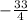 -\frac{33}{4}