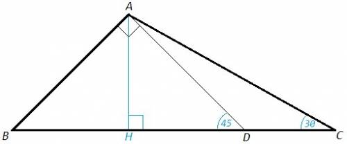 Треугольнике авс точка d принадлежит bc, такая что ав=аd, ac=bd. чему равен уголсаd, если уголваd=90