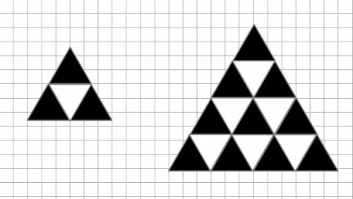 Ване подарили шоколадку в форме равностороннего треугольника. шоколадка была сделана так, что черные
