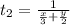 t_2=\frac{1}{\frac{x}{3}+\frac{y}{2}}