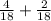 \frac{4}{18} +\frac{2}{18}