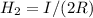 H_2=I/(2 R)