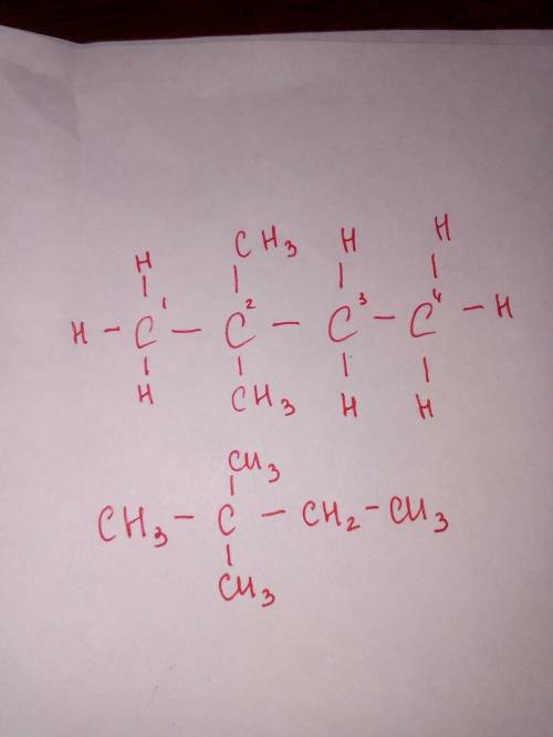 Объясните как делать структурную форму (фото прикрепил) допустим мне говорят 2, 2 диметил бутан, как