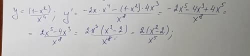 Найдите производную функции (1-x^2)/x^4