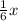 \frac{1}{6} x