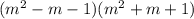 ( {m}^{2} - m - 1)( {m}^{2} + m + 1)