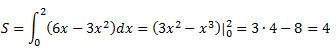 Вычислить площадь фигуры ограниченной линиями y=6x, y=0, x=-3, x=6