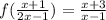 f(\frac{x+1}{2x-1})=\frac{x+3}{x-1}