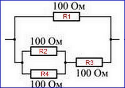 Ввашем распоряжении 6 сопротивлением по 100 ом. как их нужно соединить, чтобы получить сопротивление