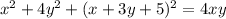 x^2+4y^2+(x+3y+5)^2=4xy