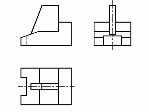 с вопросм по инженерной графикепо виду спереди и виду сверху построить вид слева