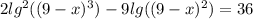 2lg^2((9-x)^3)-9lg((9-x)^2)=36