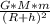 \frac{G*M*m}{(R+h)^2}